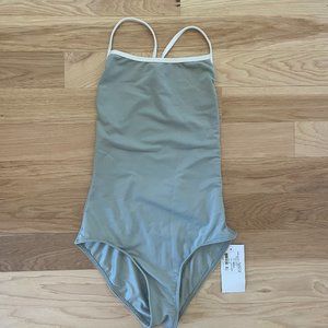 Mariia Alina Leotard, grey/white, medium